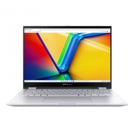 Asus Vivobook S 14 Flip OLED, 14'', 90 Hz, 2.8K, OLED, Ryzen 5, 16 GB, 1 TB, hõbe - Sülearvuti