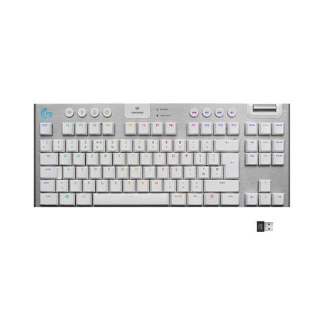 Logitech G915 TKL Tactile, US, valge - Juhtmevaba klaviatuur