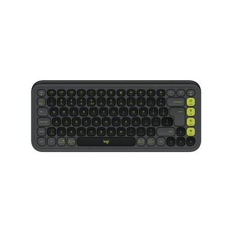 Logitech POP Icon Keys, US, tumehall/roheline - Juhtmevaba klaviatuur