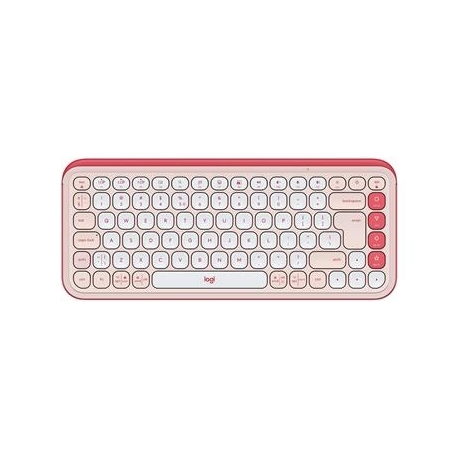 Logitech POP Icon Keys, US, roosa/valge - Juhtmevaba klaviatuur