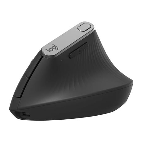 Logitech MX Vertical Advanced Ergonomic, must - Juhtmevaba laserhiir