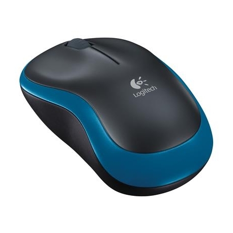 Logitech M185, hall/sinine - Juhtmevaba optiline hiir