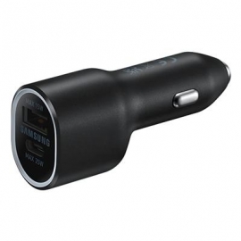 Samsung Duo Car Charger, USB-A, USB-C, 25 W + 15 W, must - Autolaadija