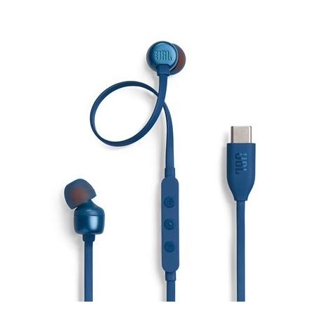 JBL Tune 310C USB-C, kõrvasisesed, sinine - Juhtmega kõrvaklapid