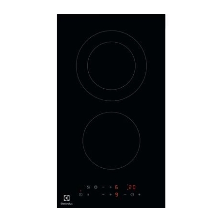 Electrolux 300 Domino, raamita, laius 29 cm, must - Integreeritav keraamiline pliidiplaat