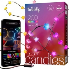 Twinkly Candies Stars, RGB, 200 LED, USB-C, 12 m, roheline - Nutivalgusti