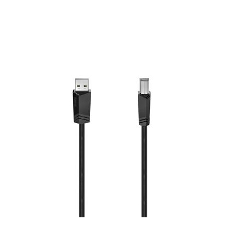 Hama USB Cable, USB-A, USB-B, 1,5 m, must - USB kaabel