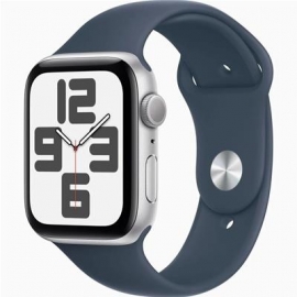 Apple Watch SE 2, GPS, Sport Band, 44 mm, M/L, hõbedane/sinine - Nutikell