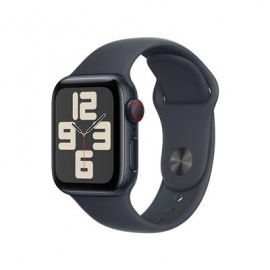 Apple Watch SE, 40 mm, GPS + Cellular, sport band, S/M, must alumiinium / must - Nutikell