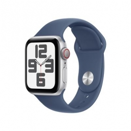 Apple Watch SE, 40 mm, GPS + Cellular, sport band, S/M, hõbe alumiinium / sinine - Nutikell