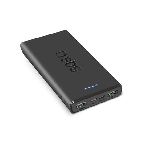 SBS Power Bank, 10000 mAh, 20 W, must - Akupank