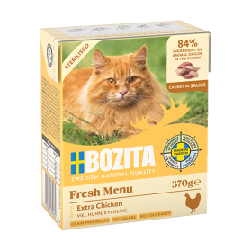 Bozita kassikonserv Sterilised Extra Chicken in Sauce 6x370g