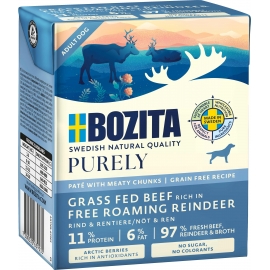 BOZITA koeratoit Grass Fed Beef & Free Roaming Reindeer 6x370g