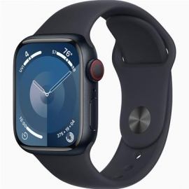 Apple Watch Series 9 GPS + Cellular, 41 mm, Sport Band, S/M, must - Nutikell