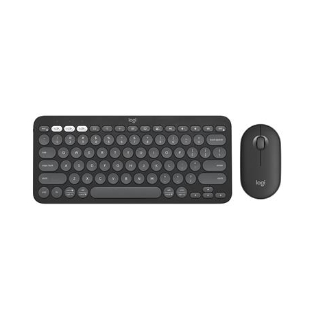 Logitech Pebble 2 Combo, US, must - Juhtmevaba klaviatuur ja hiir
