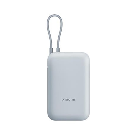 Xiaomi Power Bank, integreeritud kaabel, 10000 mAh, helesinine - Akupank