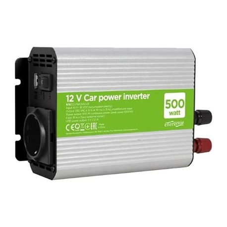 Gembird 12V- 500W + USB port - Inverter