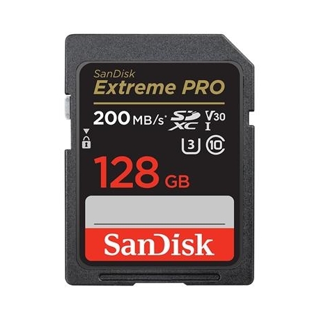 SanDisk Extreme Pro, UHS-I, SDXC, 128 GB, must - Mälukaart