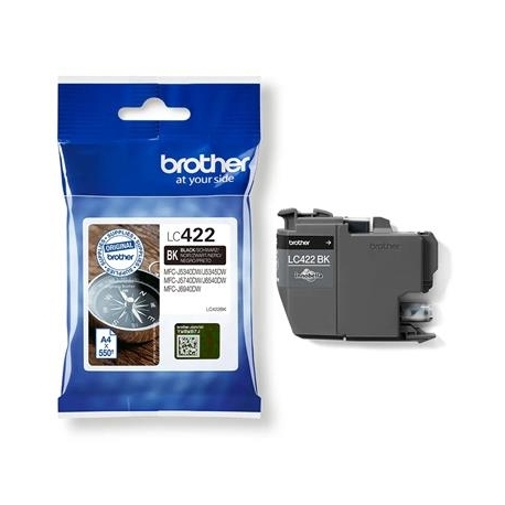 Brother LC422BK, must - Tindikassett