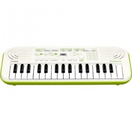 Casio SA-50, 32-klahvi, valge/roheline - Minisüntesaator