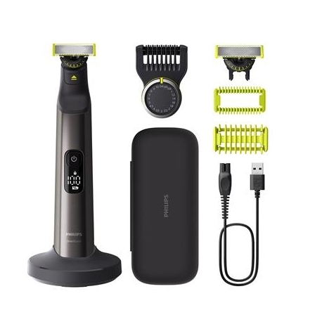 Philips OneBlade Pro 360 Nägu + keha, tumehall - Hübriidraseerija