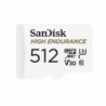 SanDisk High Endurance, MicroSDXC, 512 GB, valge - Mälukaart