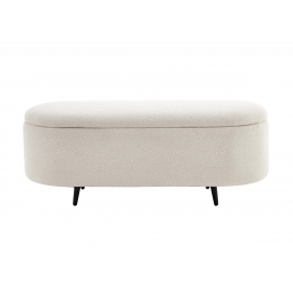 Pink panipaigaga VOQUE valge buklee, 110x43xH45 cm