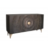 Kummut GOLDEN SUNSET must / kuldne, 140x38xH75 cm