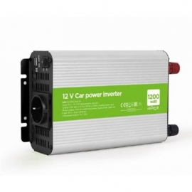 Gembird 12V- 1200W + USB port - Inverter