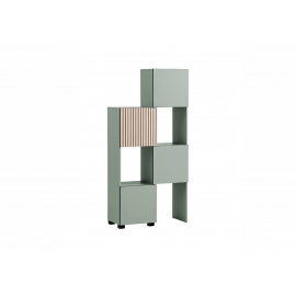 Pikendatav kapp ALEXA roheline, 45-76x33xH165 cm