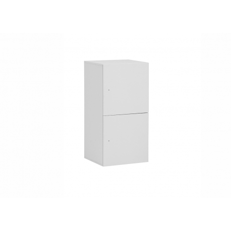 Lukustatav kapp LOCKED mattvalge, 45x41xH93 cm