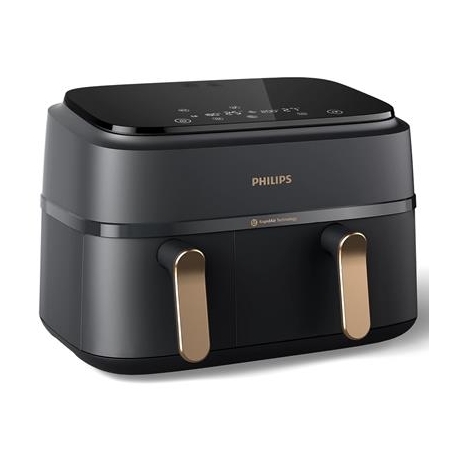 Philips 3000 Seeria Dual Basket Airfryer, 9 L, 2750 W, kaks korvi, must - Kuumaõhufritüür