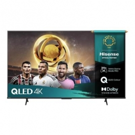 Hisense E7Q PRO, 55'', 4K UHD, QLED, must - Teler
