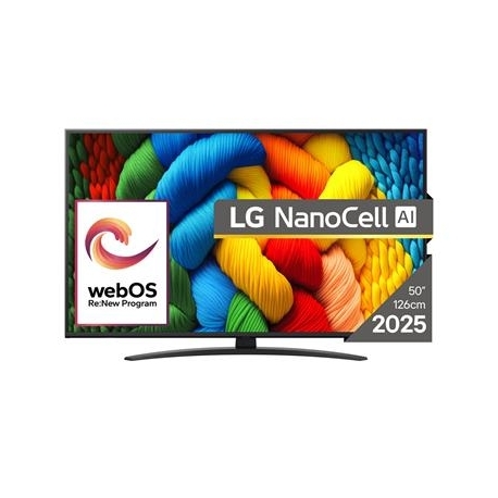 LG NANO81 AI, 50'', LED LCD, NanoCell, must - Teler