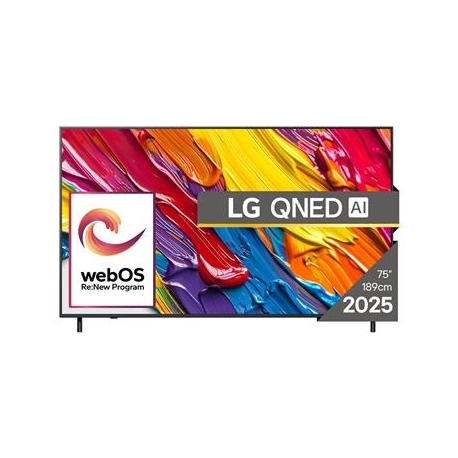 LG QNED82 AI, 75'', 4K UHD, QNED, must - Teler