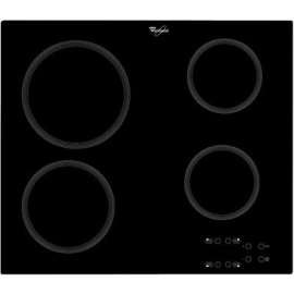 Whirlpool, laius 58 cm, raamita, must - Integreeritav keraamiline pliidiplaat