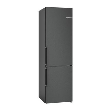 Bosch, NoFrost, 321 L, kõrgus 186 cm, must roostevaba teras - Külmik