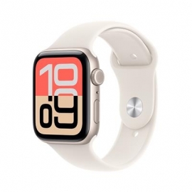 Apple Watch SE 3, 44 mm, GPS + Cellular, sport band, S/M, beež alumiinium / beež - Nutikell