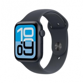 Apple Watch SE 3, 44 mm, GPS + Cellular, sport band, M/L, must alumiinium / must - Nutikell