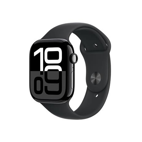 Apple Watch Series 10 GPS + Cellular, 46 mm, sport band, M/L, must alumiinium / must - Nutikell