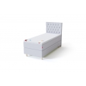 Sleepwell BLACK MULTIPOCKET kontinentaalvoodi sahtliga, 140x200x52 cm, helehall